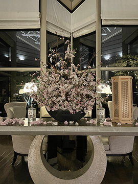 都内 ホテル 桜 装飾